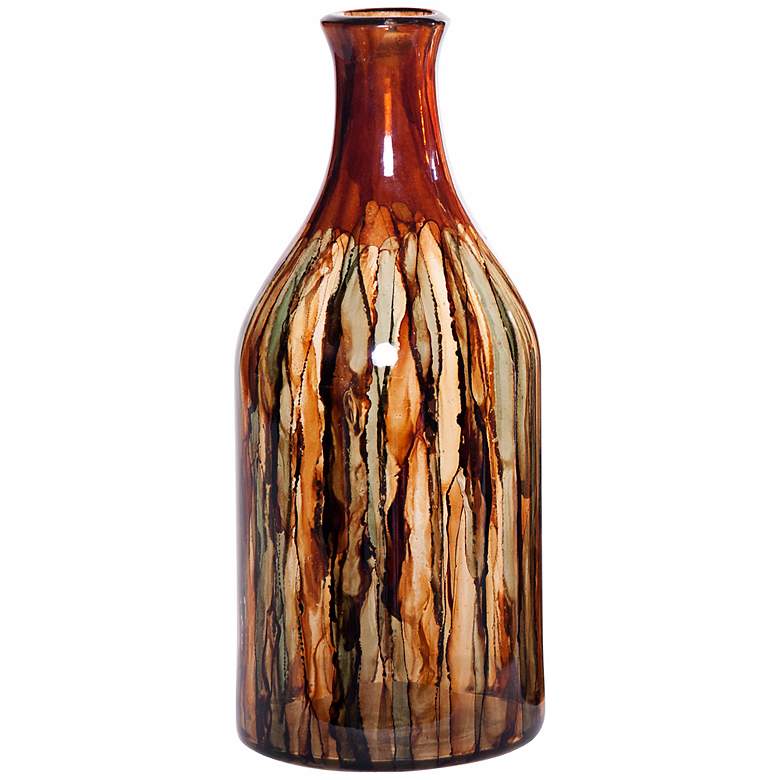 Image 1 Smokey Topaz Small Hand-Blown Glass Bottle
