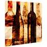 Smokey Wine 3 41 1/2" Square Free Floating Glass Wall Art