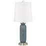 Smoky Blue Carrie Table Lamp Set of 2