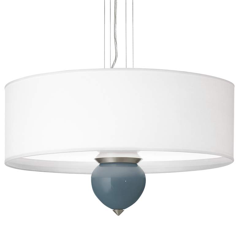 Image 1 Smoky Blue Cleo 24 inch Wide Pendant Chandelier