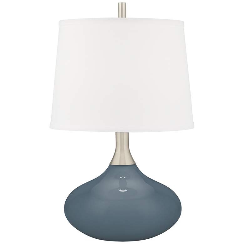 Image 1 Smoky Blue Felix Modern Table Lamp