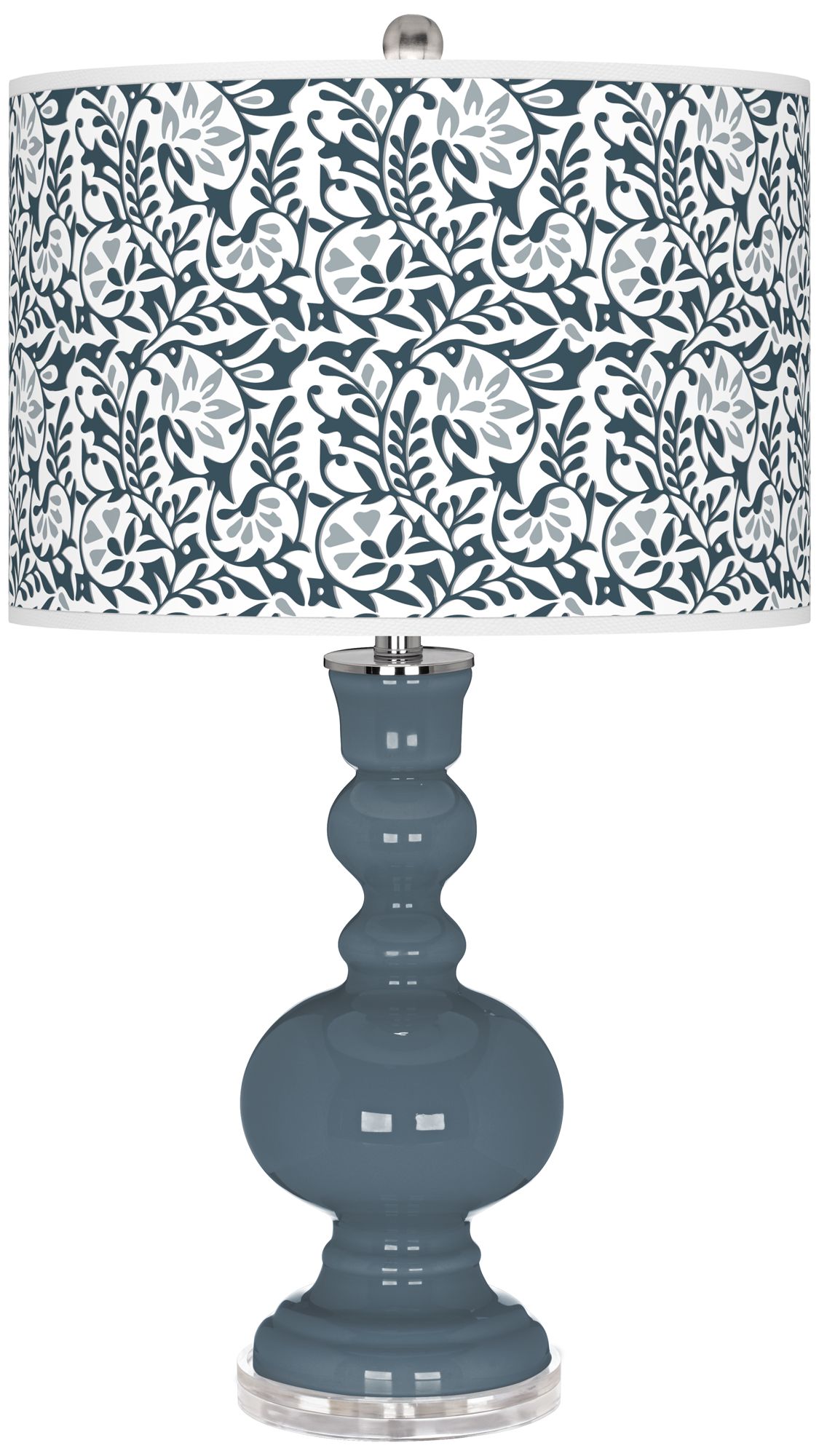 Image Smoky Blue Gardenia Apothecary Table Lamp