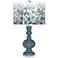 Smoky Blue Mosaic Giclee Apothecary Table Lamp