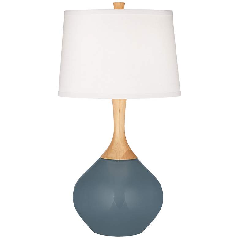Image 2 Smoky Blue Wexler Table Lamp with Dimmer