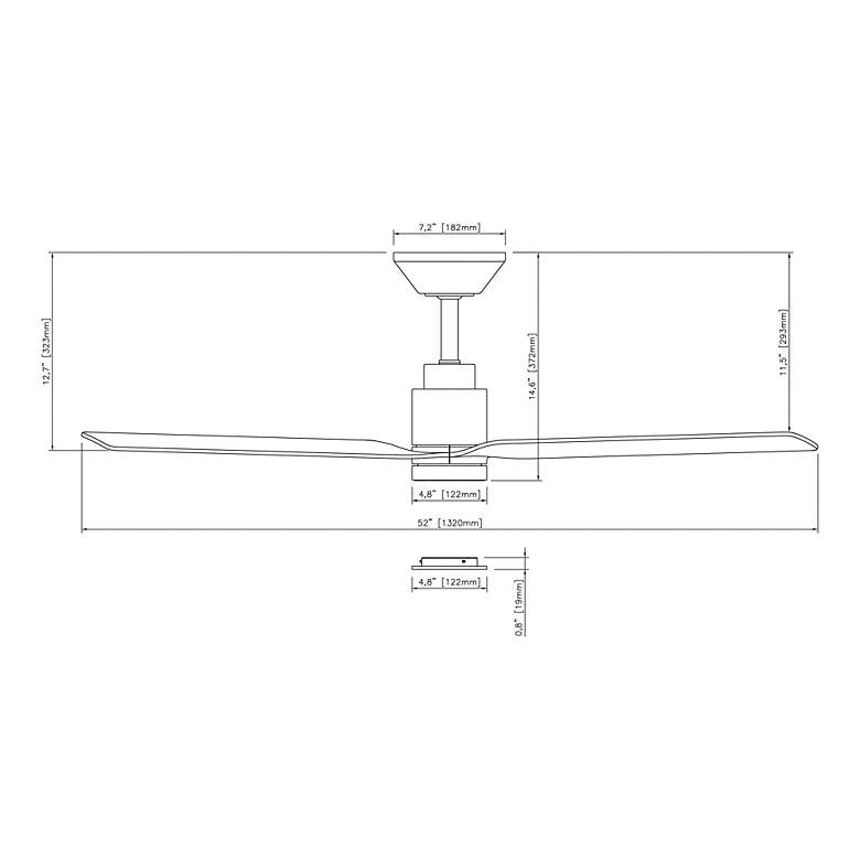 Image 7 Smooth 3-Blade Smart Ceiling Fan more views
