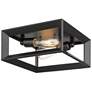 1_Smyth 11 1/2" Wide Matte Black 2-Light Ceiling Light