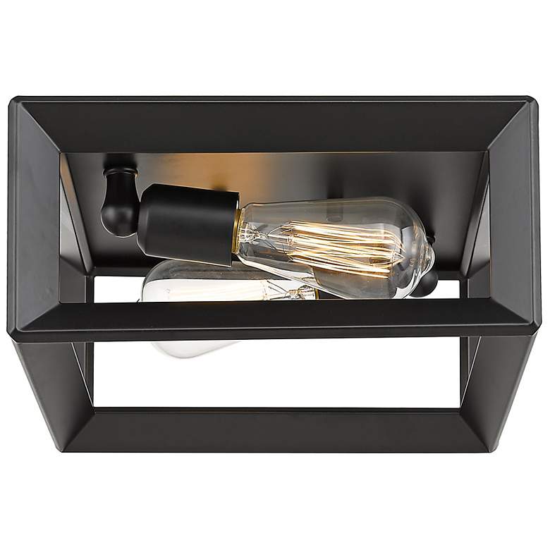 Image 4 Smyth 11 1/2" Wide Matte Black 2-Light Ceiling Light more views