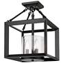 1_Smyth 11 3/4" Wide Matte Black 3-Light Ceiling Light