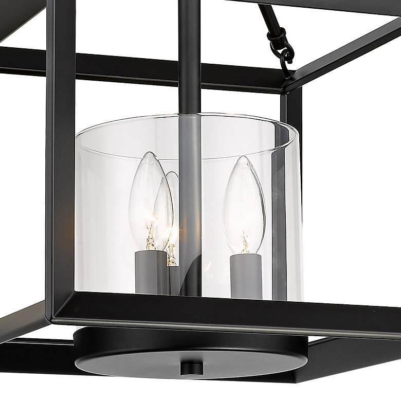Image 2 Smyth 11 3/4" Wide Matte Black 3-Light Ceiling Light more views
