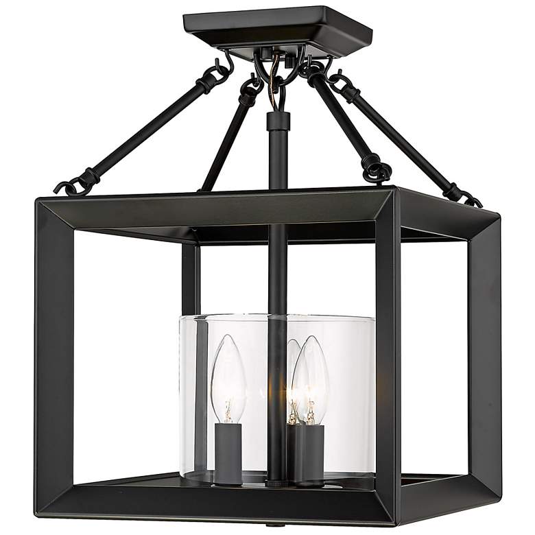 Image 4 Smyth 11 3/4" Wide Matte Black 3-Light Ceiling Light more views