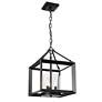 4_Smyth 11 3/4" Wide Matte Black 3-Light Ceiling Light more views