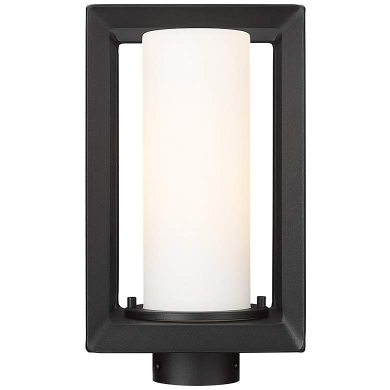 Image 3 Smyth 13 1/4" High Black Rectangular Outdoor Post Light more views