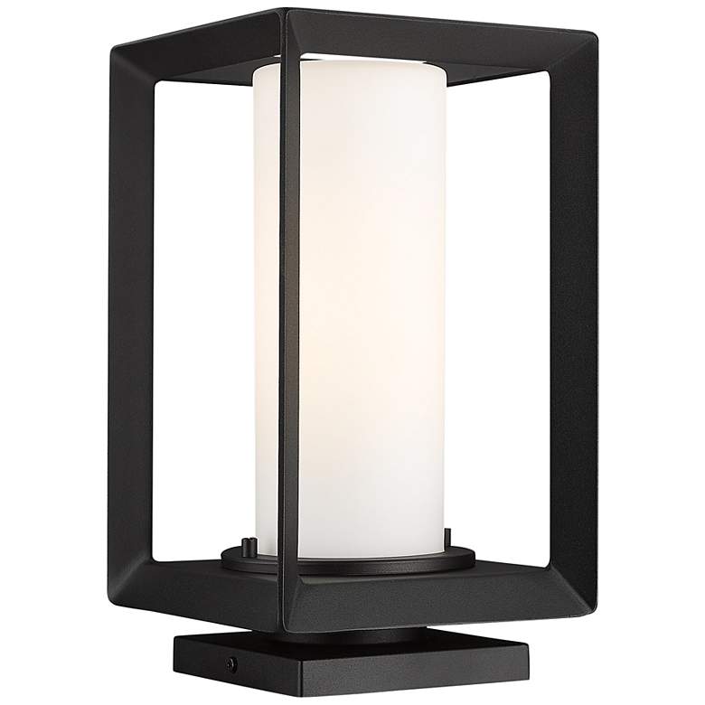 Image 2 Smyth 13 1/4" High Natural Black Outdoor Pier Mount Light