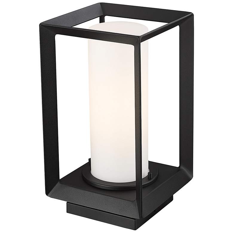 Image 4 Smyth 13 1/4" High Natural Black Outdoor Pier Mount Light more views