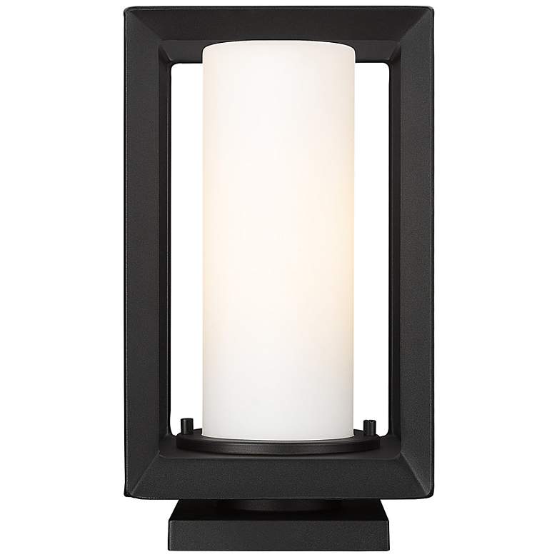 Image 5 Smyth 13 1/4" High Natural Black Outdoor Pier Mount Light more views