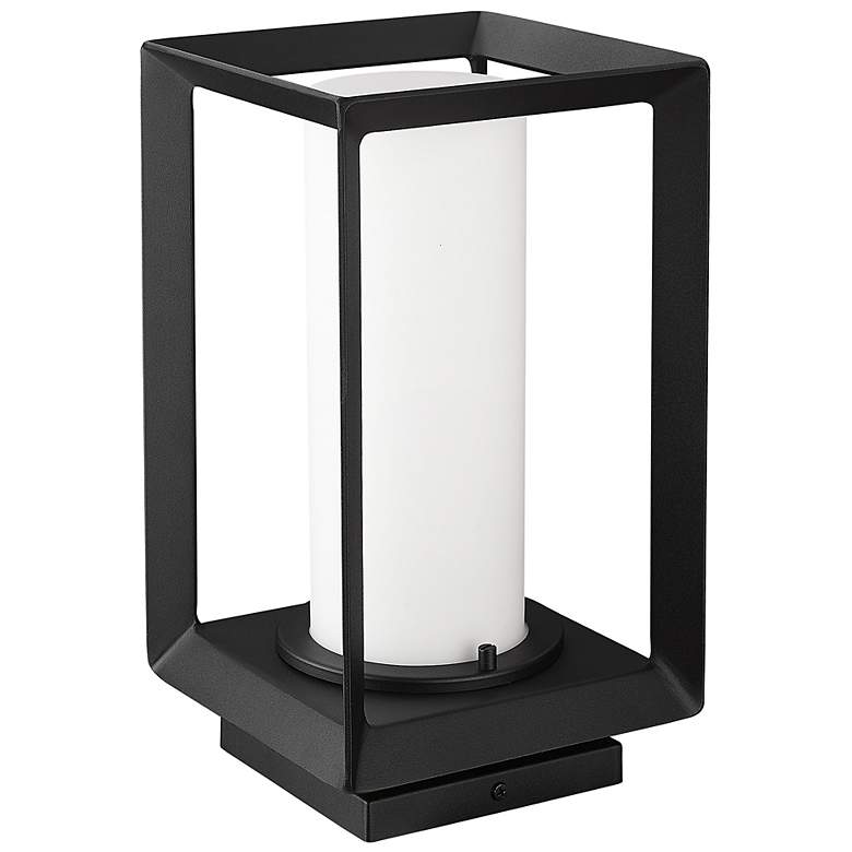 Image 6 Smyth 13 1/4" High Natural Black Outdoor Pier Mount Light more views