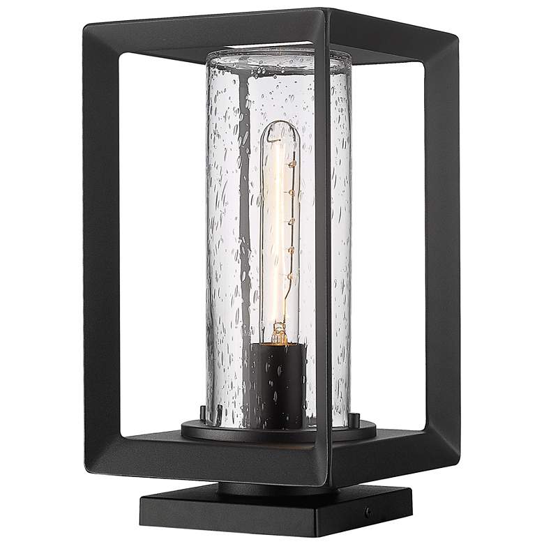 Image 2 Smyth 13 1/4" High Natural Black Outdoor Pier Mount Light