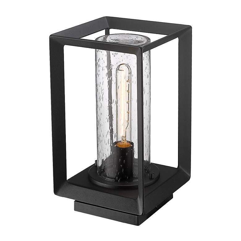Image 4 Smyth 13 1/4" High Natural Black Outdoor Pier Mount Light more views