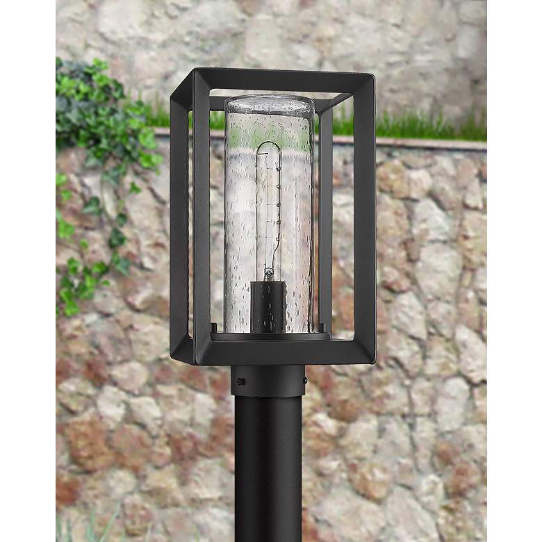 Image 2 Smyth 13 1/4" Wide Natural Black Outdoor Post Light