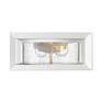 Thumbnail3 of Smyth 13 1/4" Wide Outdoor Flush Mount in Natural White with Seeded Gl more views