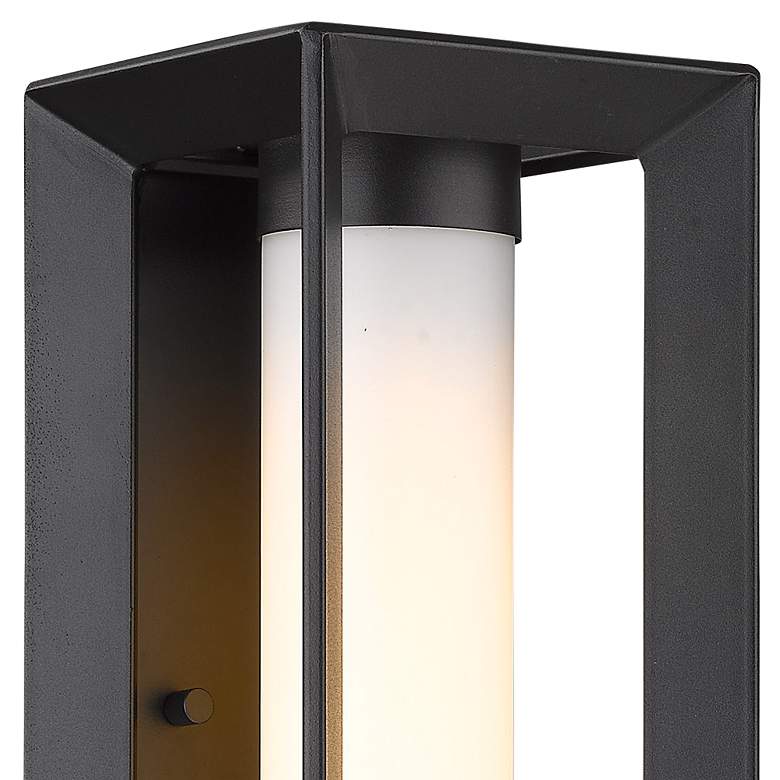 Image 3 Smyth 14" High Natural Black Opal Glass Outdoor Wall Light more views