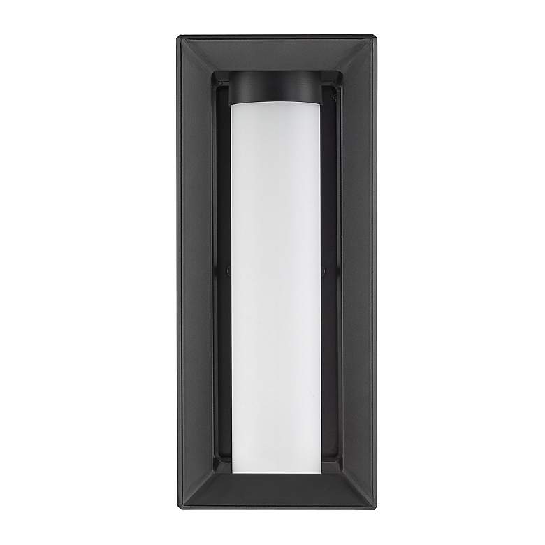 Image 5 Smyth 14" High Natural Black Opal Glass Outdoor Wall Light more views