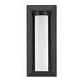 5_Smyth 14" High Natural Black Opal Glass Outdoor Wall Light more views