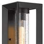 Smyth 14" High Natural Black Seeded Glass Outdoor Wall Light