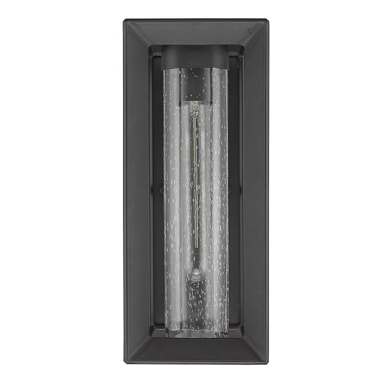 Image 5 Smyth 14" High Natural Black Seeded Glass Outdoor Wall Light more views