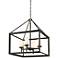 Smyth 21" Wide Gunmetal Bronze 4-Light Chandelier