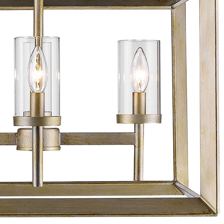 Image 3 Smyth 21" Wide White Gold 4-Light Chandelier more views