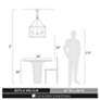 5_Smyth 21" Wide White Gold 4-Light Chandelier more views