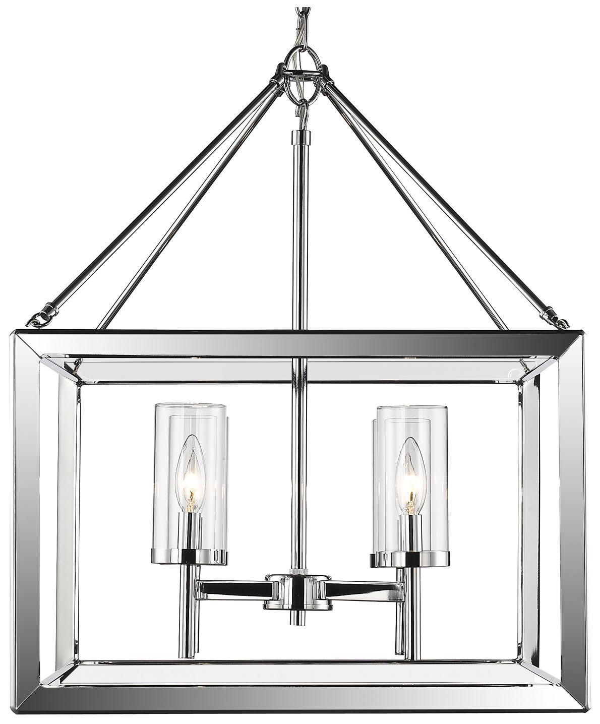 Smyth 21" Wide Gunmetal Bronze Cage Chandelier 6R002 Lamps Plus