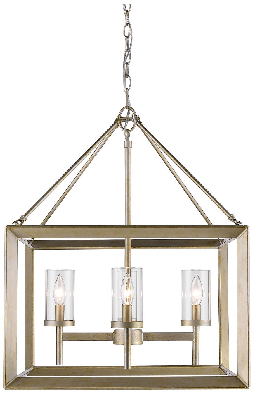 Smyth 21" Wide Gunmetal Bronze Cage Chandelier 6R002 Lamps Plus