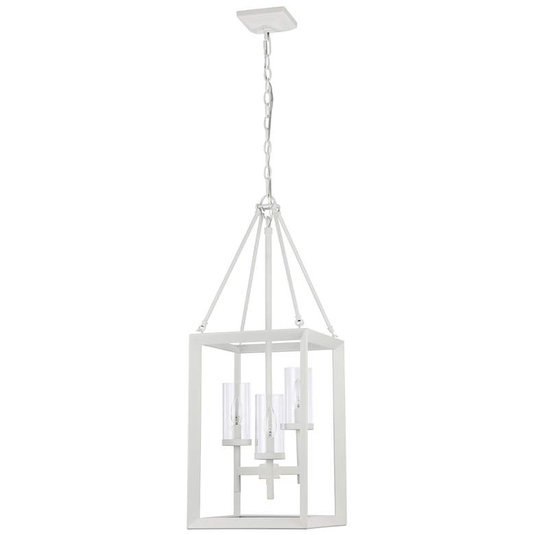 Image 1 Smyth 3-Light Pendant in Natural White with Clear Glass
