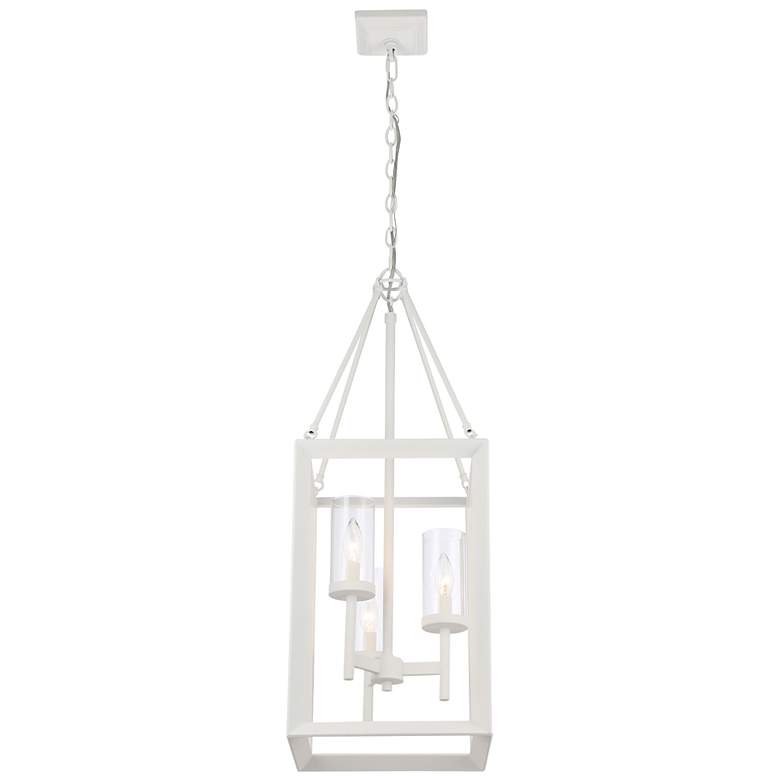 Image 6 Smyth 3-Light Pendant in Natural White with Clear Glass more views