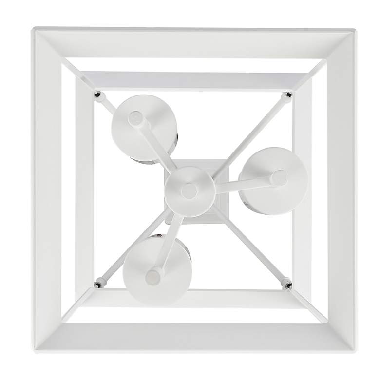 Image 7 Smyth 3-Light Pendant in Natural White with Clear Glass more views