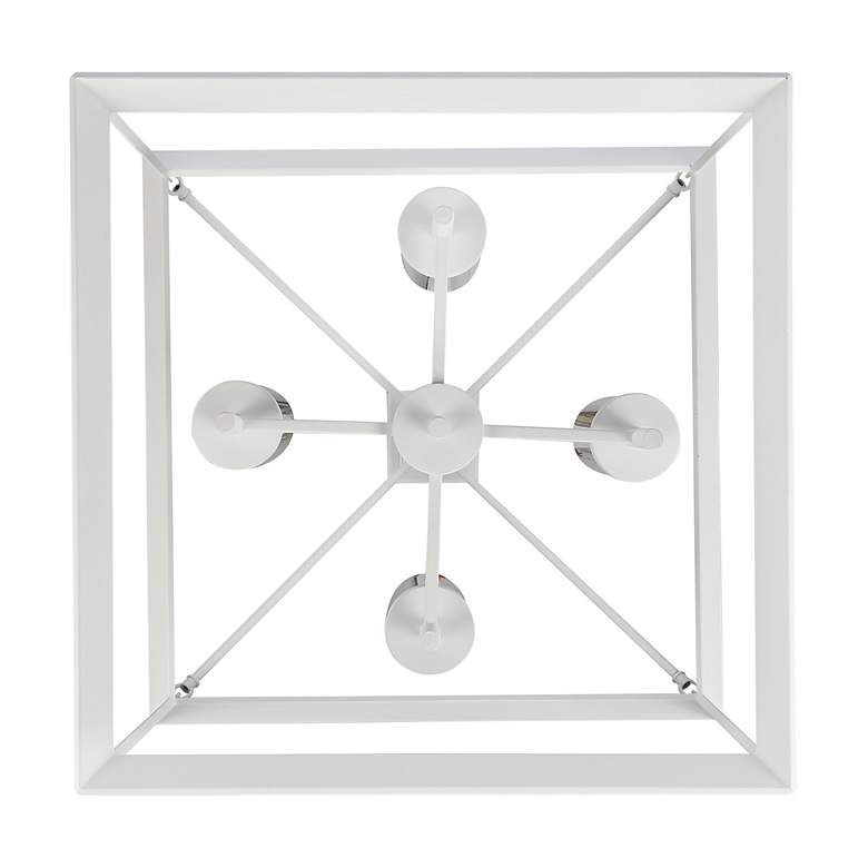 Image 3 Smyth 4-Light Chandelier in Natural White with Clear Glass more views