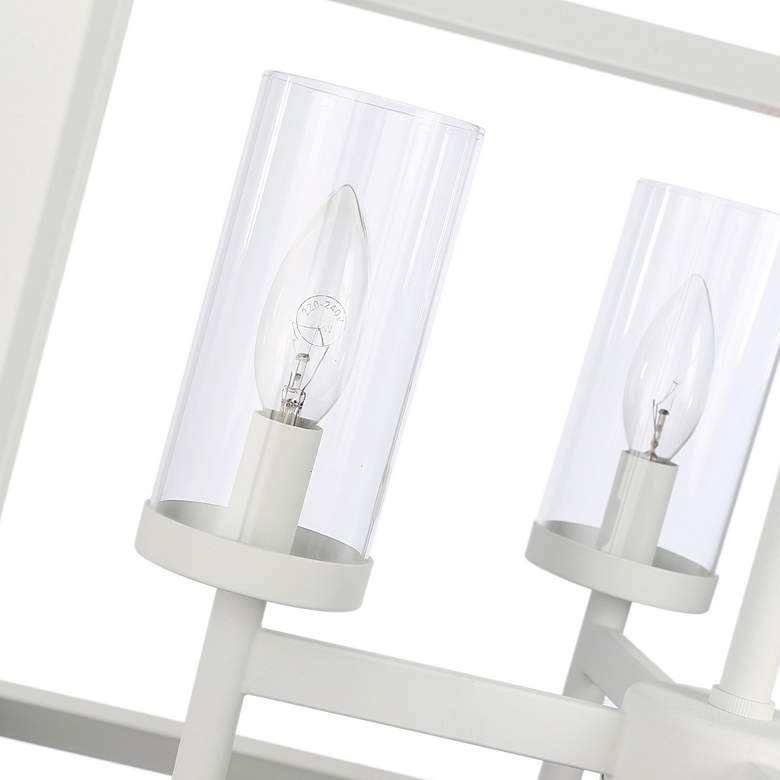 Image 4 Smyth 4-Light Chandelier in Natural White with Clear Glass more views