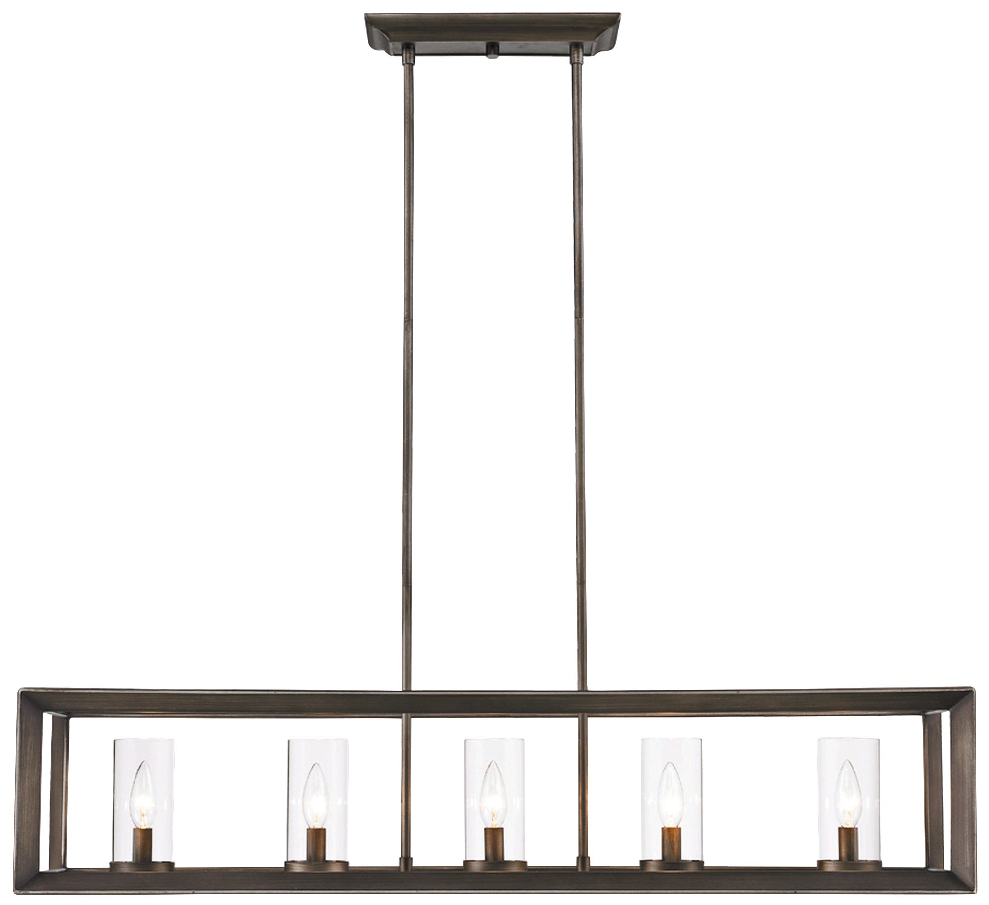 Smyth 41" Wide Gunmetal Bronze Cage Chandelier 6R008 Lamps Plus