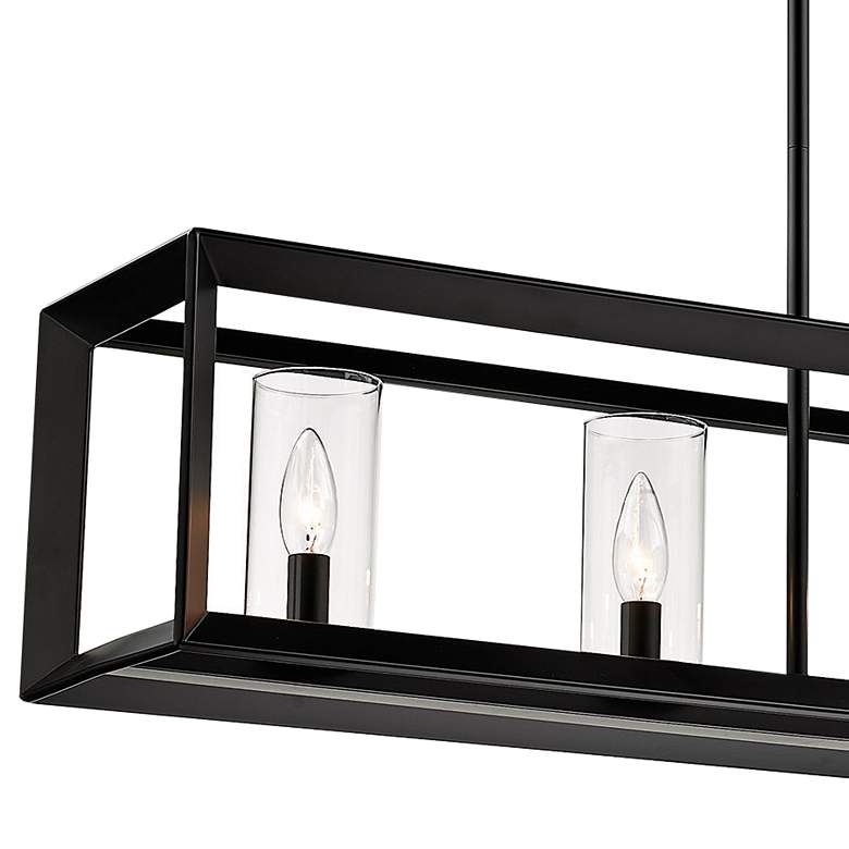 Image 3 Smyth 41" Wide Matte Black 5-Light Linear Pendant more views
