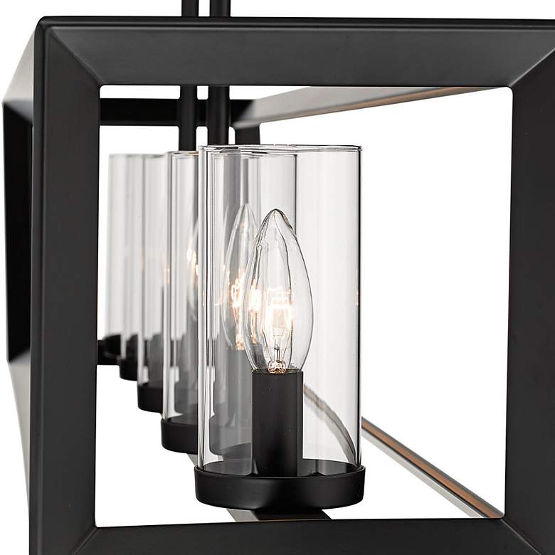 Image 4 Smyth 41" Wide Matte Black 5-Light Linear Pendant more views