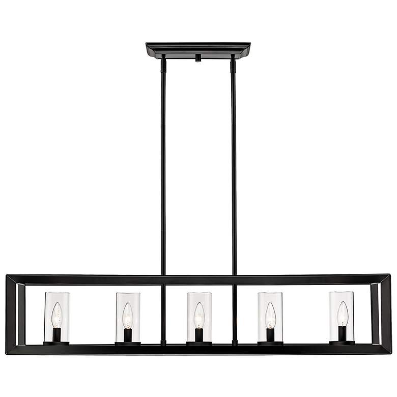 Image 5 Smyth 41" Wide Matte Black 5-Light Linear Pendant more views