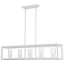 Thumbnail1 of Smyth 5-Light Linear Pendant in Natural White with Clear Glass