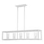 Thumbnail2 of Smyth 5-Light Linear Pendant in Natural White with Clear Glass more views