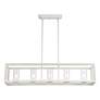 Thumbnail4 of Smyth 5-Light Linear Pendant in Natural White with Clear Glass more views