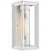 Smyth 6" Wide Outdoor Wall Light in Natural White with Seeded Glass