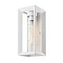 5_Smyth 6" Wide Outdoor Wall Light in Natural White with Seeded Glass more views