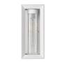 6_Smyth 6" Wide Outdoor Wall Light in Natural White with Seeded Glass more views