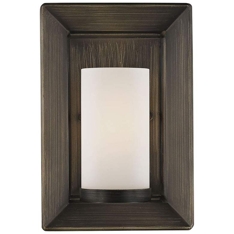 Image 1 Smyth 8 3/4" High Gunmetal Bronze Wall Sconce